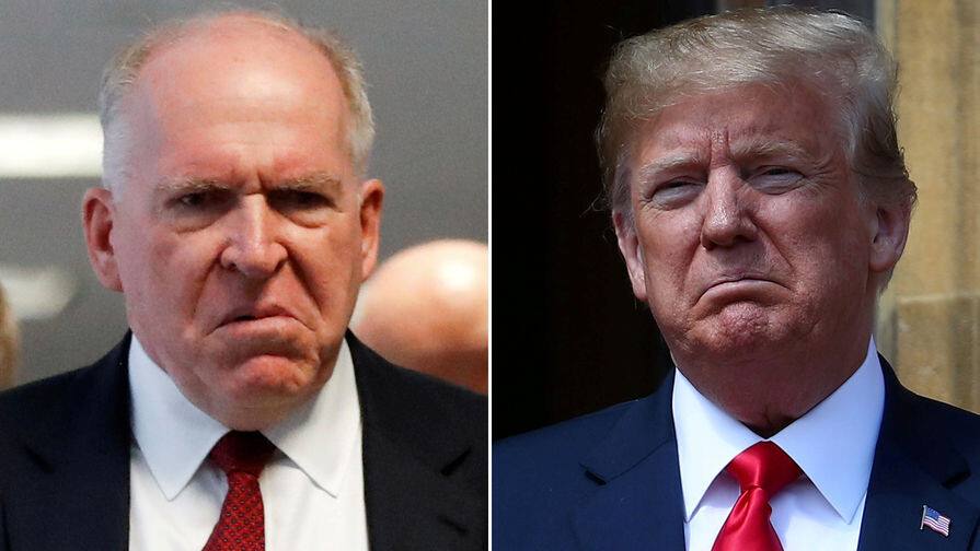 Бывший глава ЦРУ Джон Бреннан и президент США Дональд Трамп (коллаж) / Reuters   📷