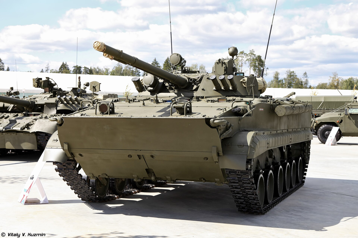 БМП-3, послужившая базой для «Хризантемы», в парке «Патриот». Фотография Vitaly V. Kuzmin, находится в свободном доступе.