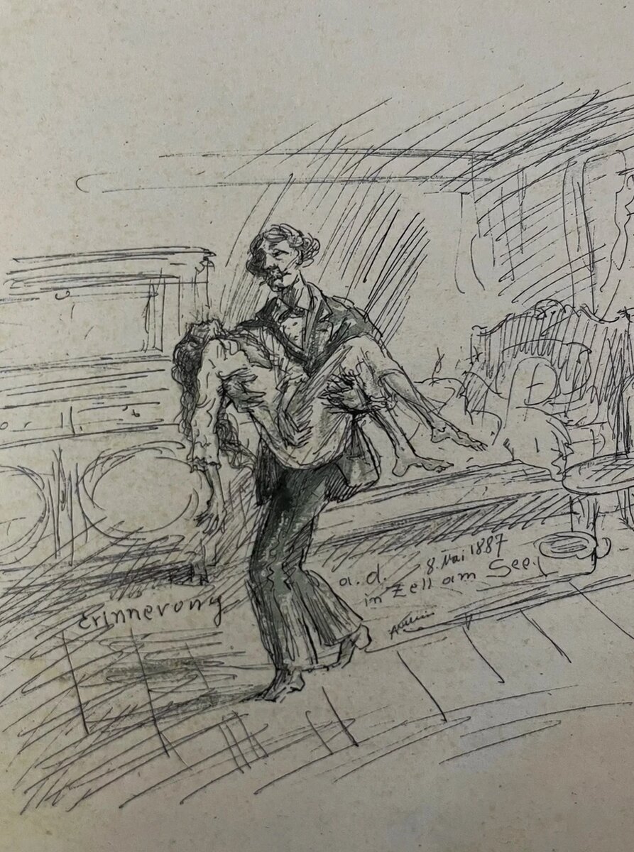 Альфред Кубин. Смерть матери. 1930