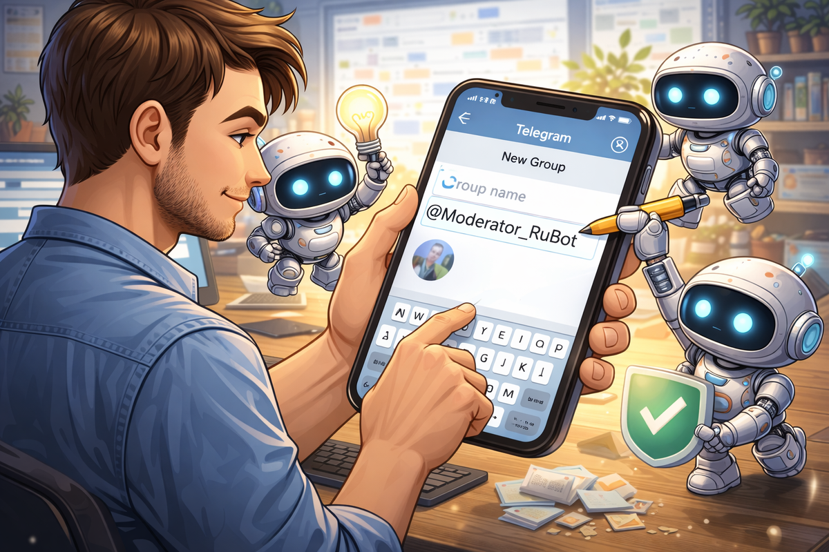 Бот-модератор в Telegram