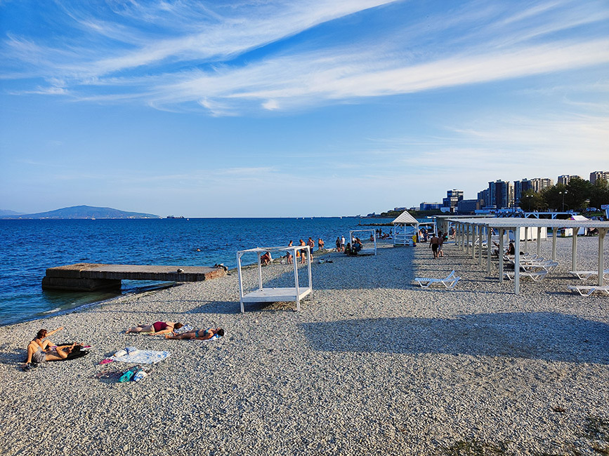 Так выглядят городские пляжи Новороссийска