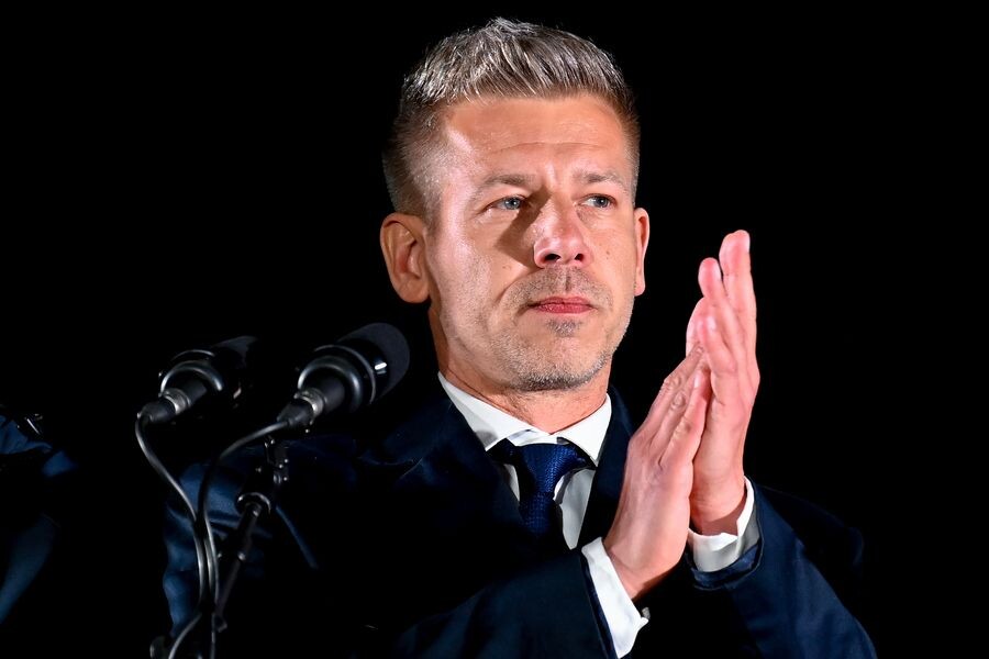    Лидер оппозиционной партии Венгрии «Тиса» Петер Мадьяр / Источник: © Denes Erdos/AP/TASS