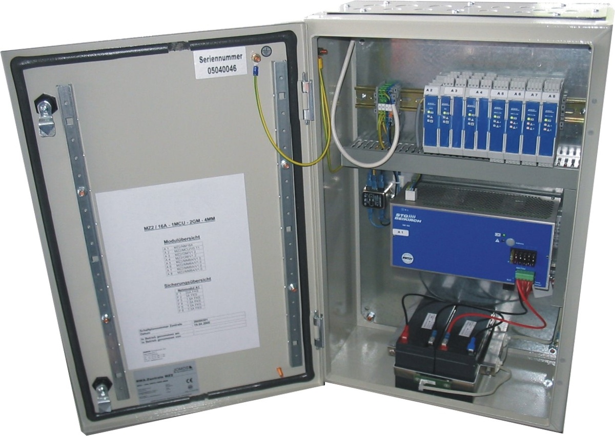 Блок управления дымовыми люками фирмы «STG-Beikirch Industrieelektronik + Sicherheitstechnik GmbH & Co. KG» серии MZ2