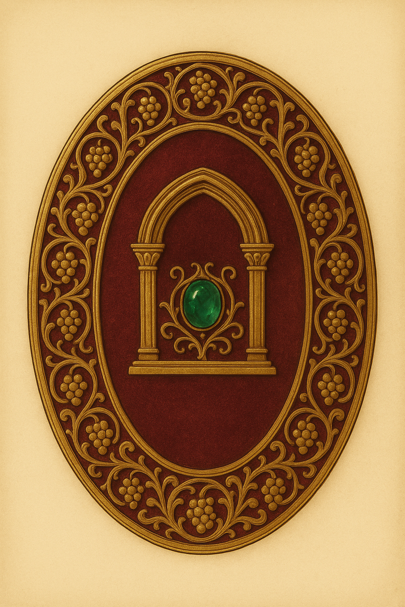 Женский герб традиционно имеет иную форму — овал или ромб.