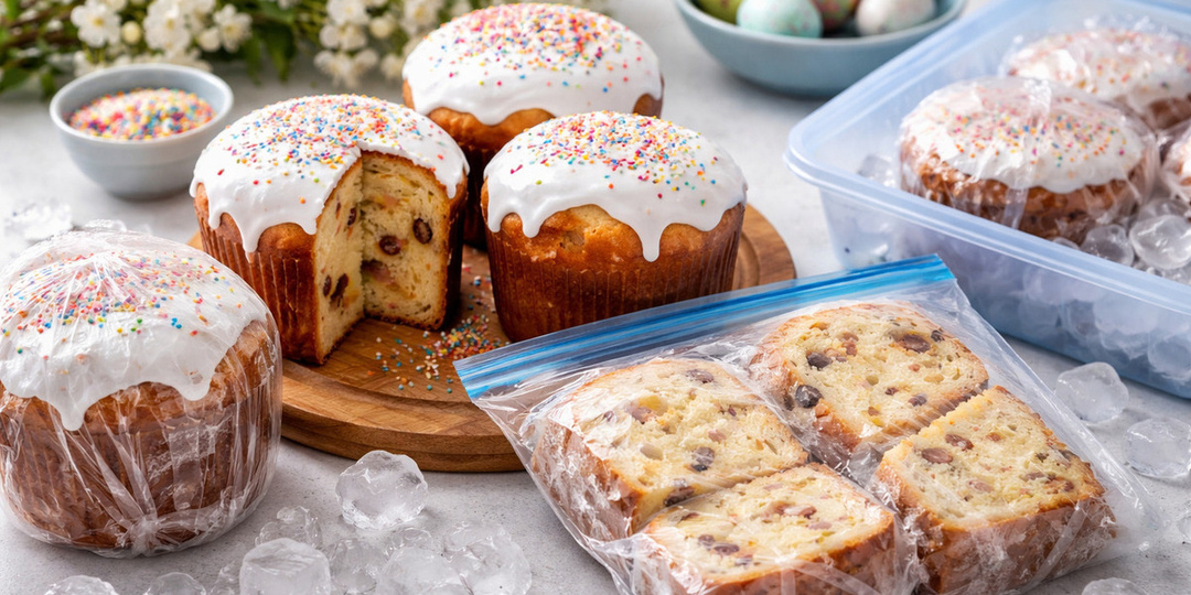 Кулич после Пасхи можно заморозить или использовать для сухариков