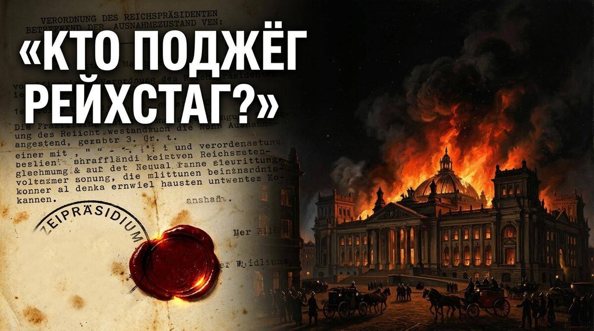 Февраль 1933. Рейхстаг горит. Через несколько часов Германия перестанет быть демократией. Историческая визуализация