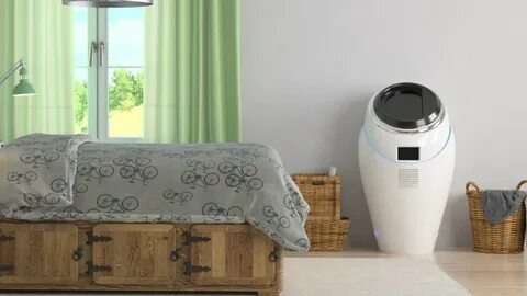 Eeva — компактная стиральная машина с функцией сушки, дизайн которой вдохновлён роботом «Евой» из мультфильма «ВАЛЛ·И». У устройства есть RGB-подсветка, сенсорный IPS-экран для управления режимами стирки и сушки, а также возможность синхронизации со смартфоном для удалённого запуска. 