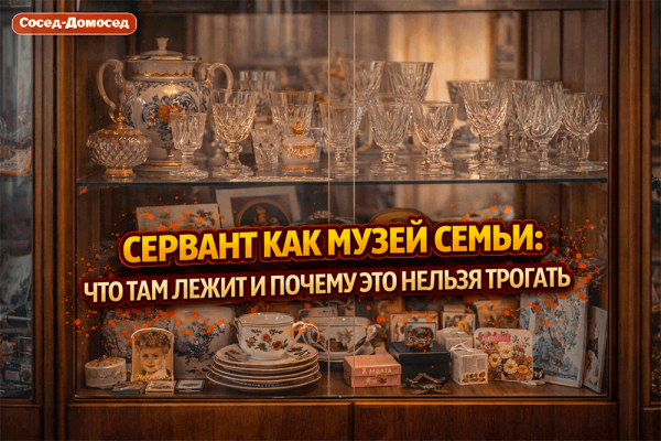 Сервант как музей семьи – что там лежит и почему это нельзя трогать 😄