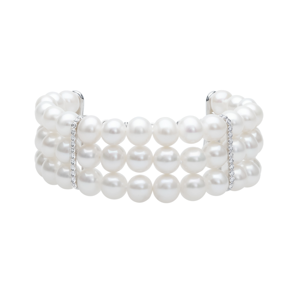 Браслет Mercury Pearl из белого золота с жемчугом и бриллиантами