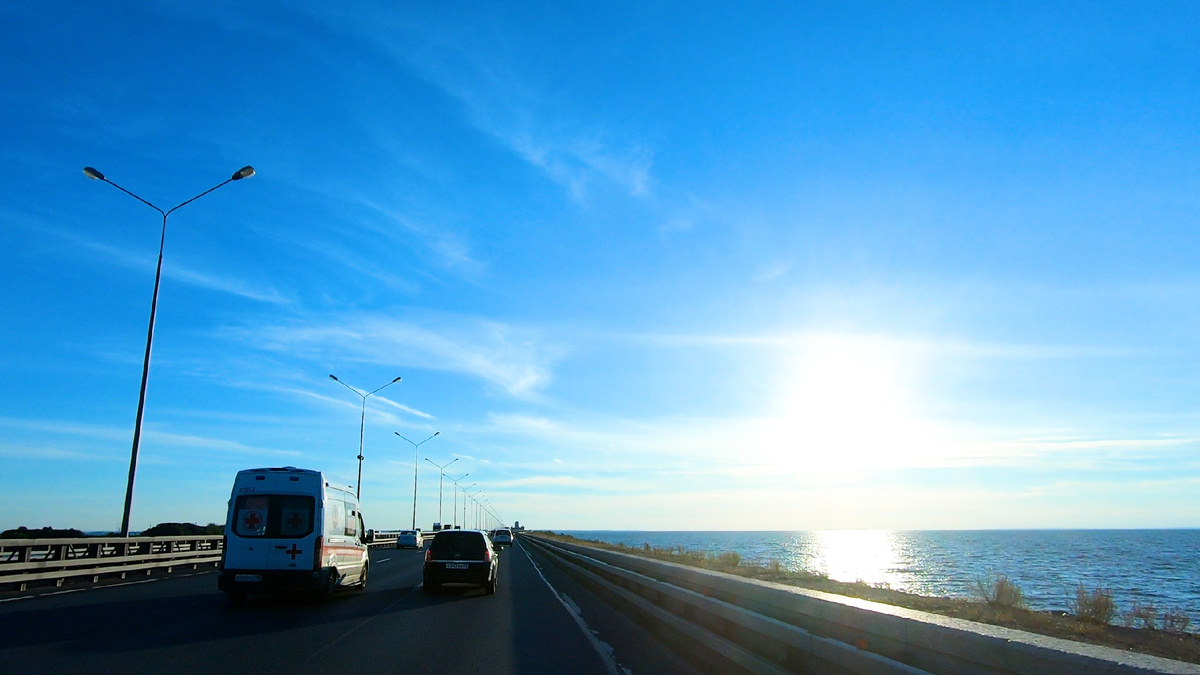 Фото-2. «К подножию футштока: Балтийская трасса на закате»