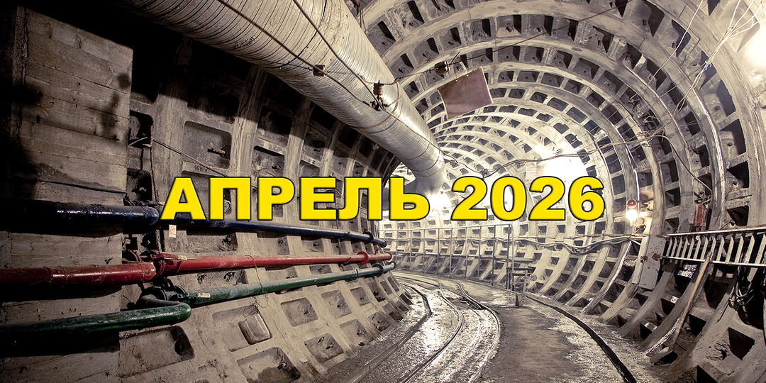 Шестая линия метро. Сводка проходки тоннелей. Апрель 2026