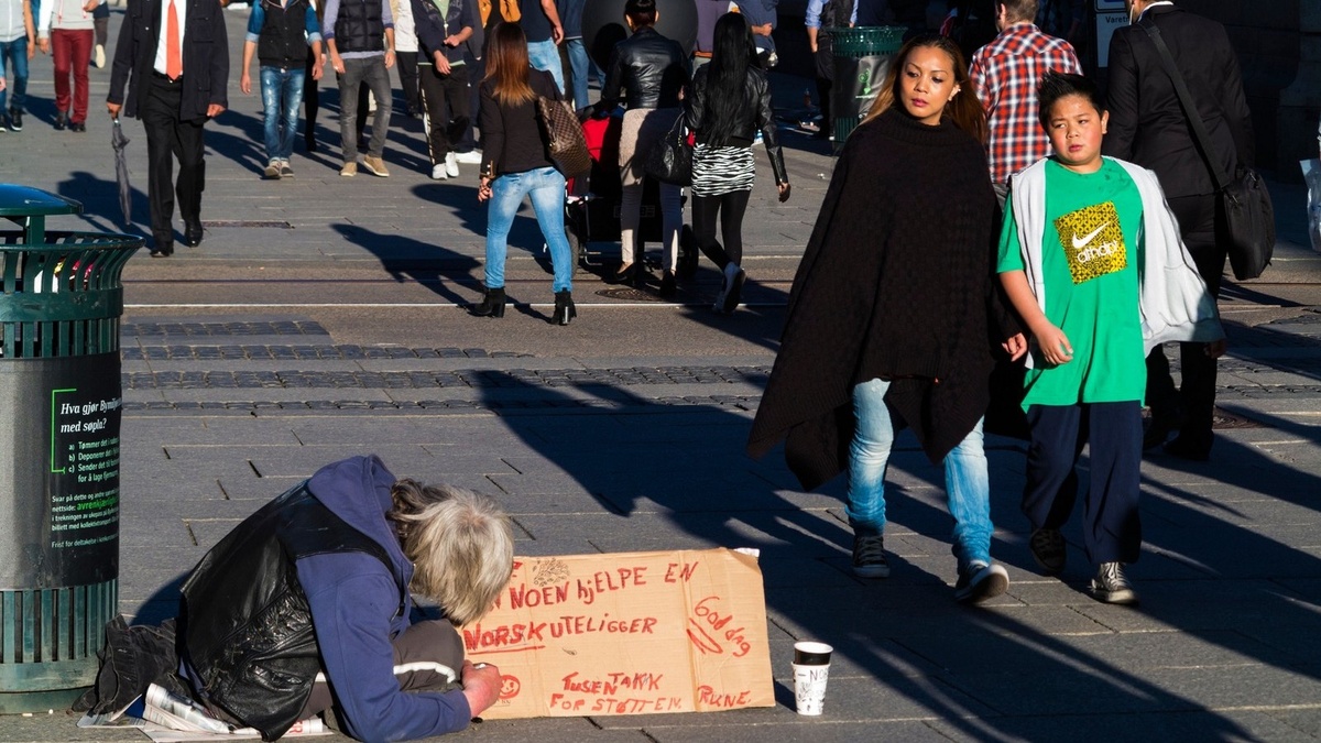 Бездомный в Норвегии