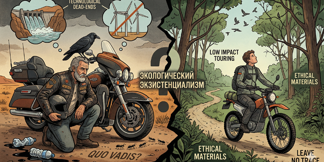 Мотоциклетная схизма: Как кризис среднего возраста превращается в экологический экзистенциализм
