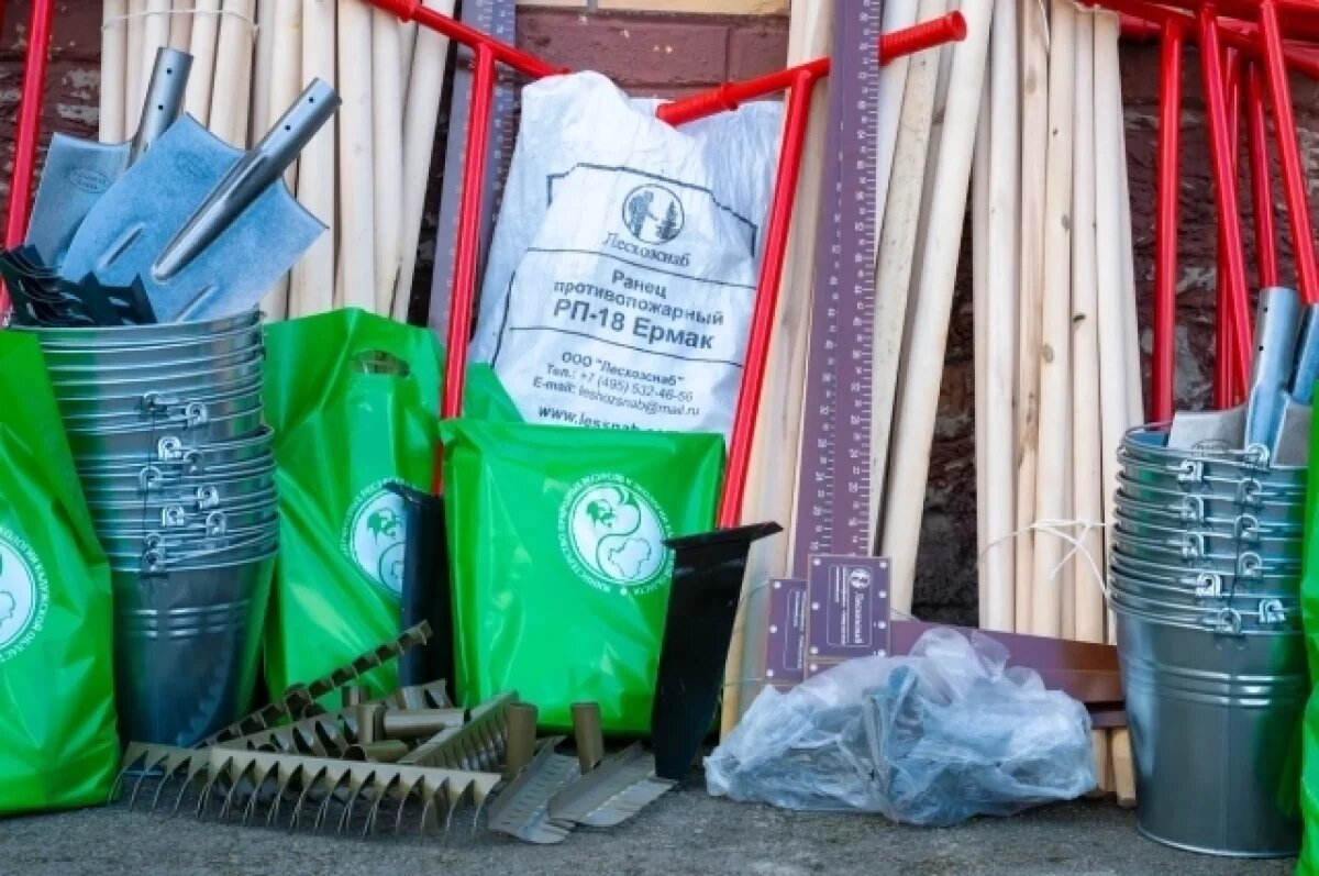    Школьные лесничества Калужской области получили инвентарь