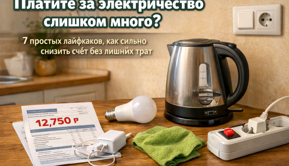 Простые лайфхаки для экономии электроэнергии дома. То, что реально работает и помогает снизить счёт
