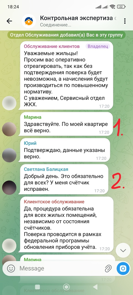 Скриншот переписки с мошенниками