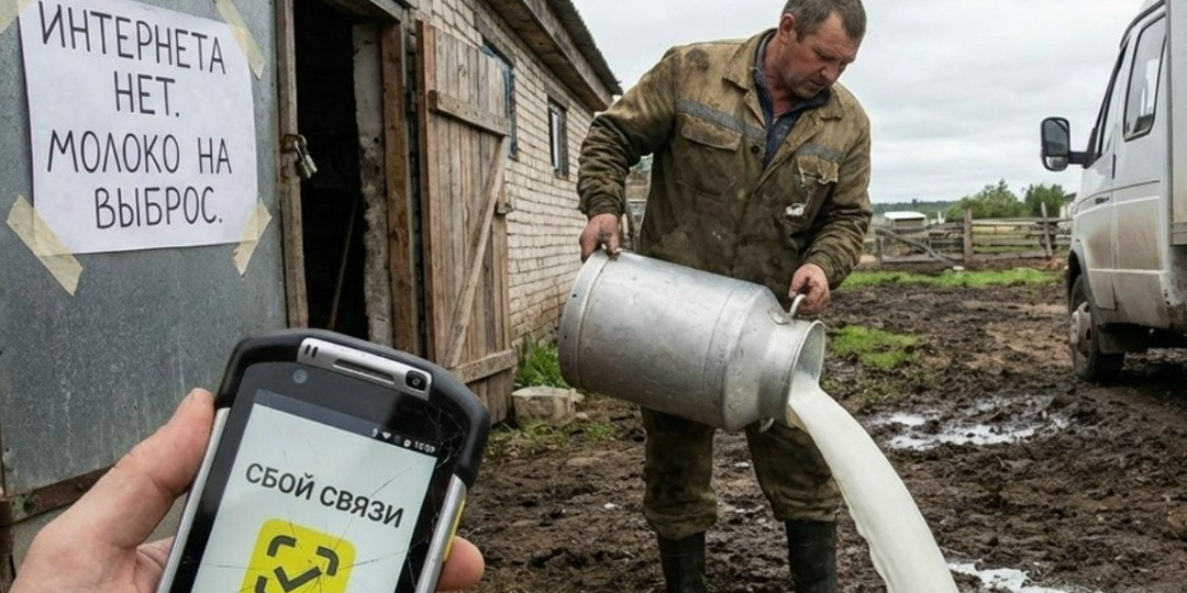 Интернет пропал — молоко на свалку: как фермеры теряют бизнес из-за «Честного знака»