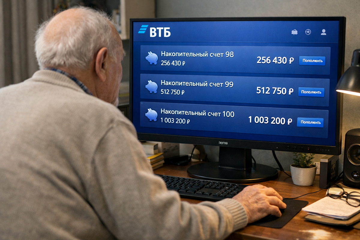   Вот был бы тогда ВТБ, копить было бы проще. Фото: нейросеть