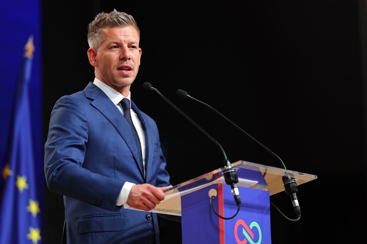    Лидер победившей на парламентских выборах в Венгрии партии «Тиса» Петер Мадьяр / Источник: © David Balogh/XinHua/Global Look Press