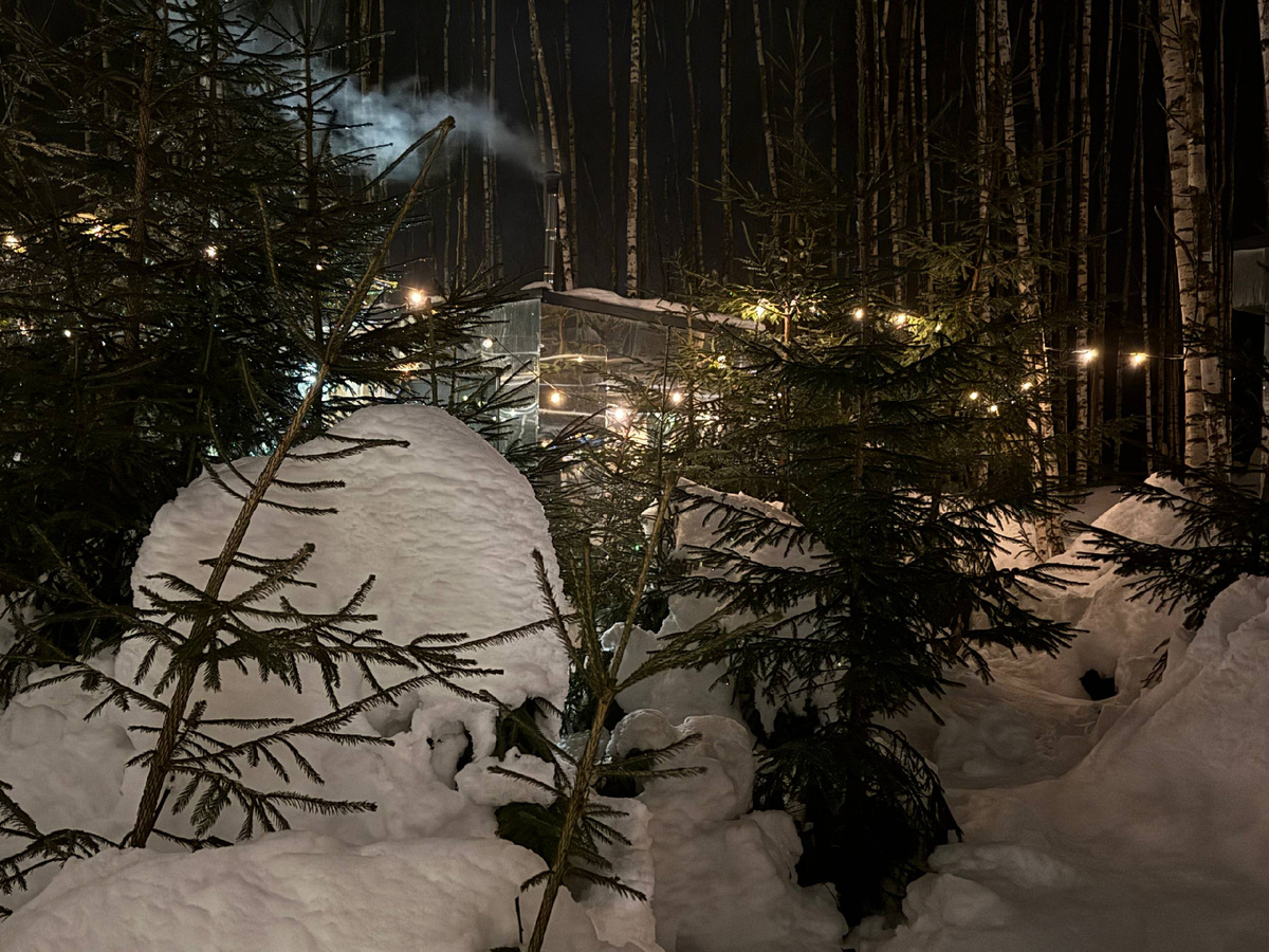 Территория отеля открыта и доступна гостям. Можно свободно гулять и перемещаться между другими домиками. 