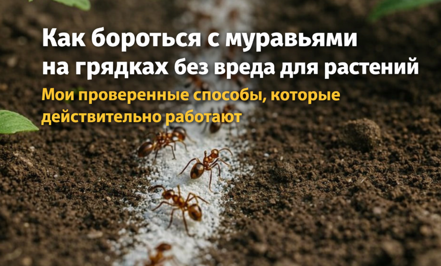 Как бороться с муравьями на грядках без вреда для растений. Мои проверенные способы, которые действительно работают