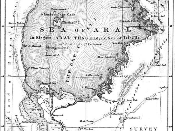 Карта Аральского моря 1853 года
