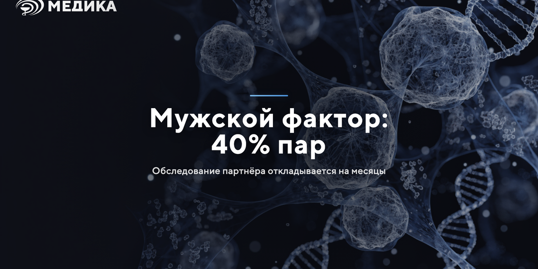 Бесплодие: мужской фактор в 40% случаев