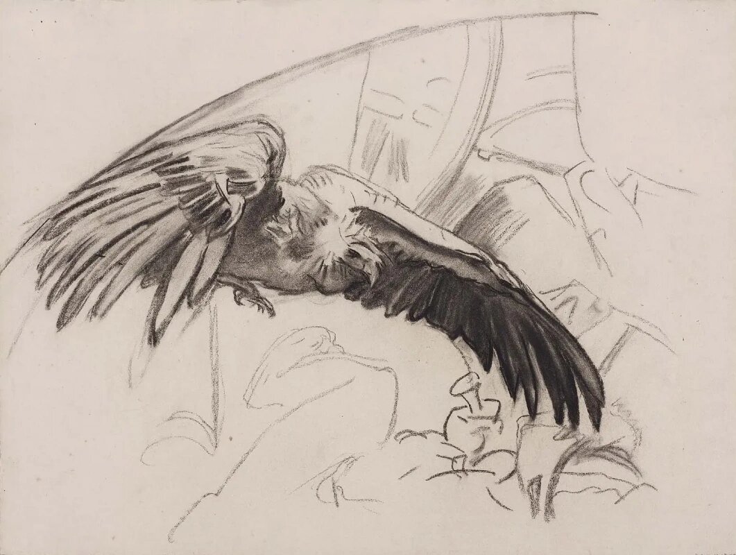     Джон Сингер Сарджент. Стервятник. Эскиз