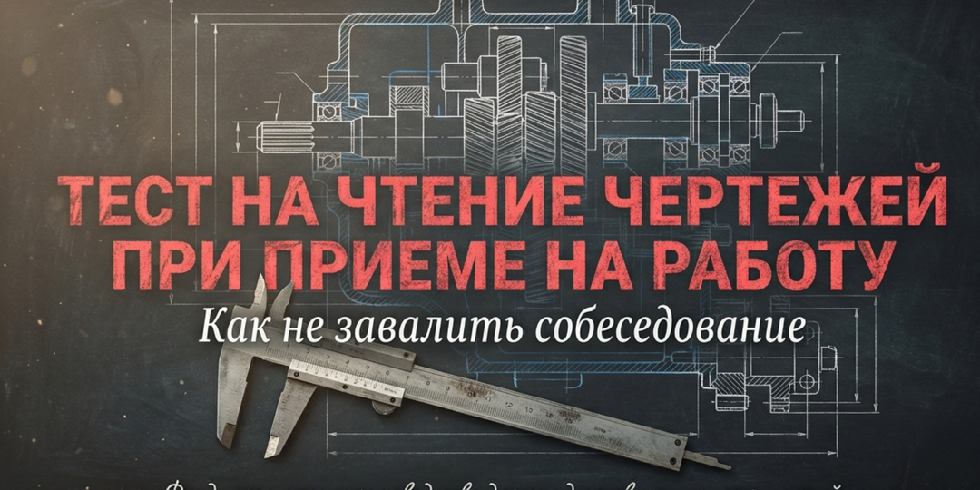 Как читать машиностроительные чертежи, чтобы получить работу в 2026 году!