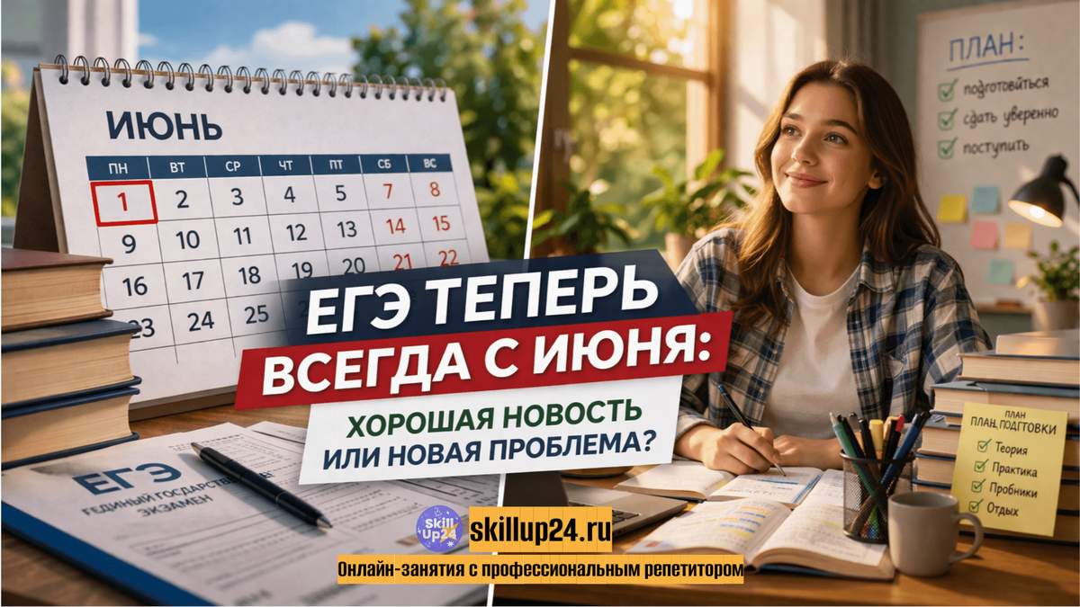 егэ 2026 даты изменения, когда начинается егэ июнь, перенос егэ на июнь что изменилось, новые даты егэ россия, егэ теперь с 1 июня, экзамены школа изменения 2026, подготовка к егэ сроки, как подготовиться к егэ правильно, ошибки подготовки к егэ школьники, стресс перед экзаменами дети, как повысить баллы егэ быстро, план подготовки к егэ 2026, репетитор егэ онлайн, помощь школьникам экзамены подготовка, онлайн школа SkillUp24 подготовка к экзаменам, повышение успеваемости онлайн, занятия для школьников дистанционно