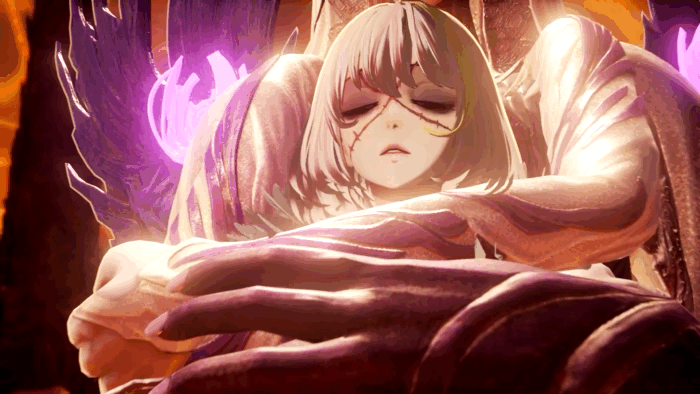 Gif картинка "Хранительница горла"