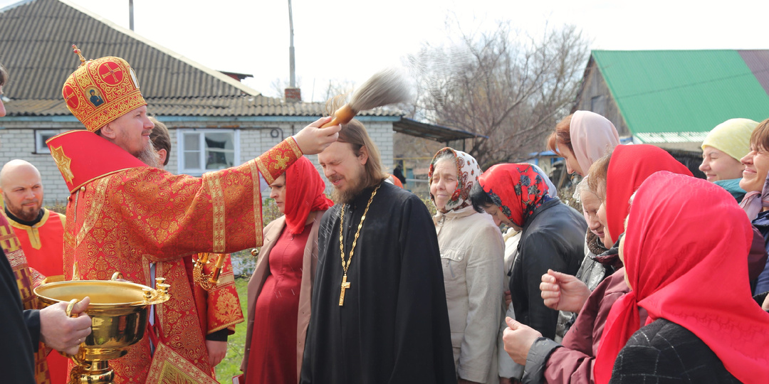 В понедельник Светлой седмицы епископ Игнатий совершил Литургию в Александро-Невском храме города Жердевка