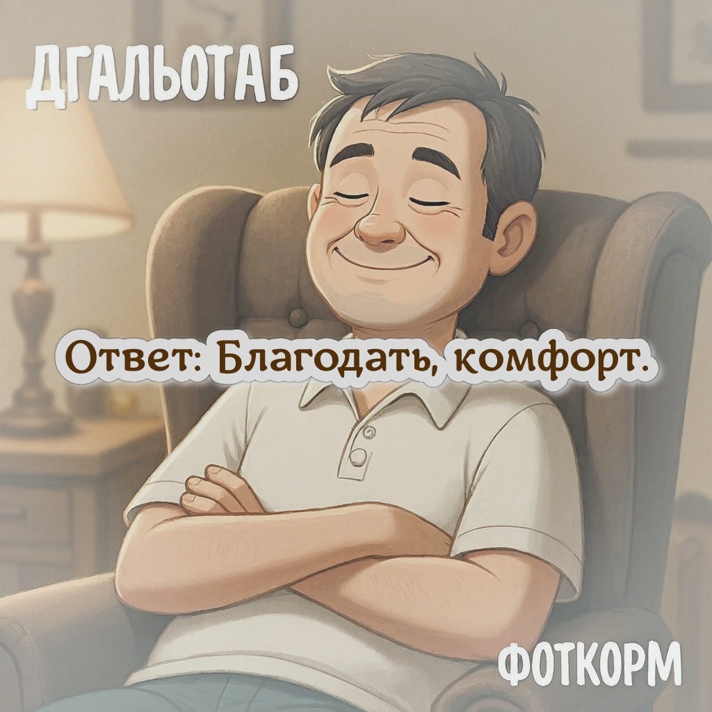 Благодать, комфорт.