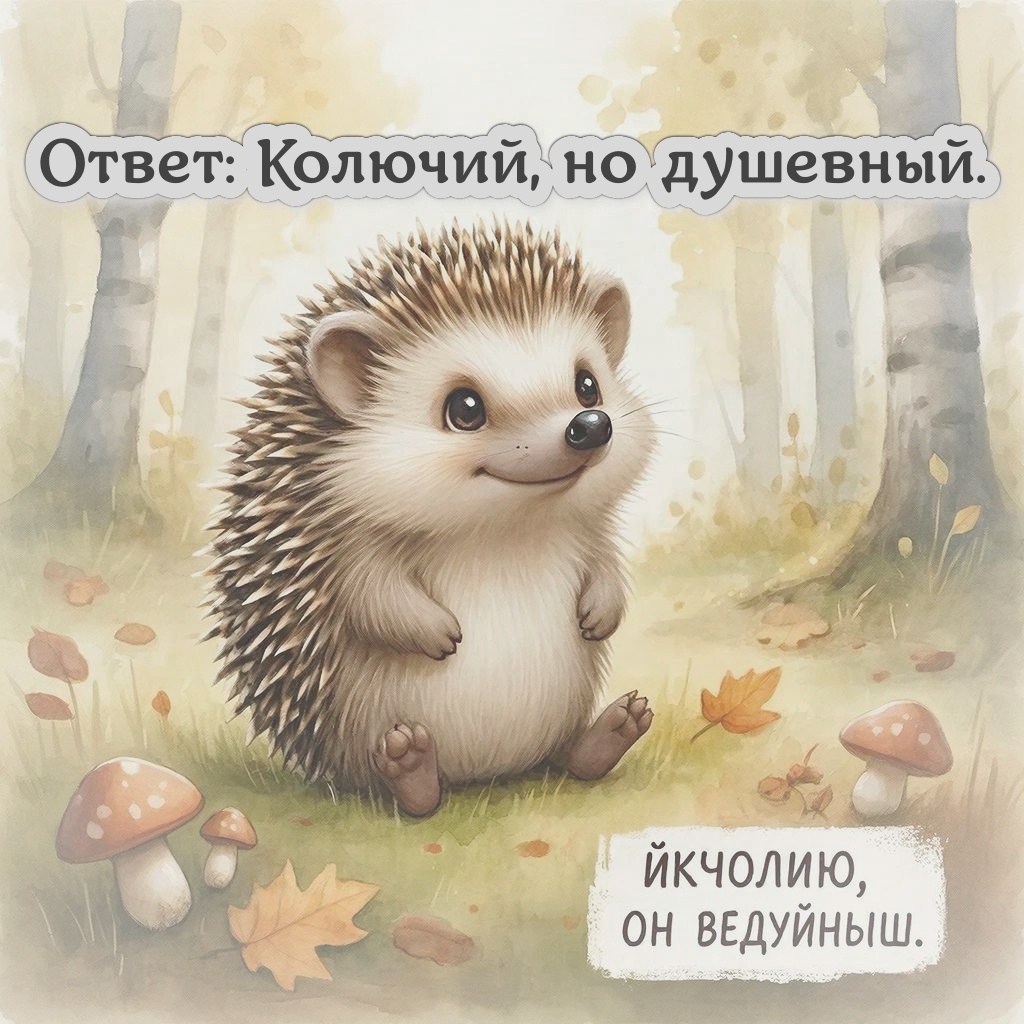 Колючий, но душевный.