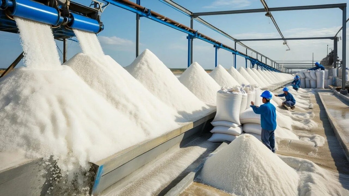 как производят морскую соль 