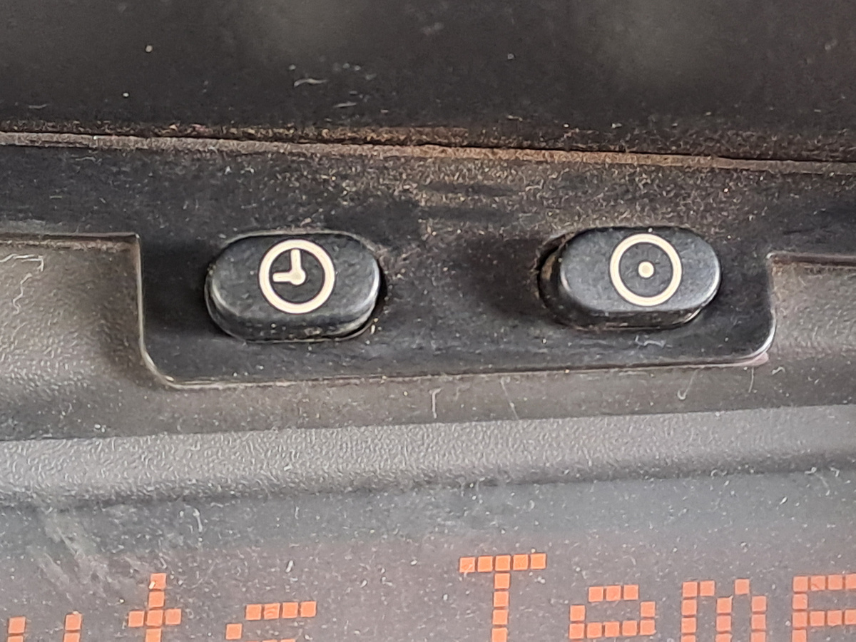 Кнопки бортового компьютера Opel Vectra B