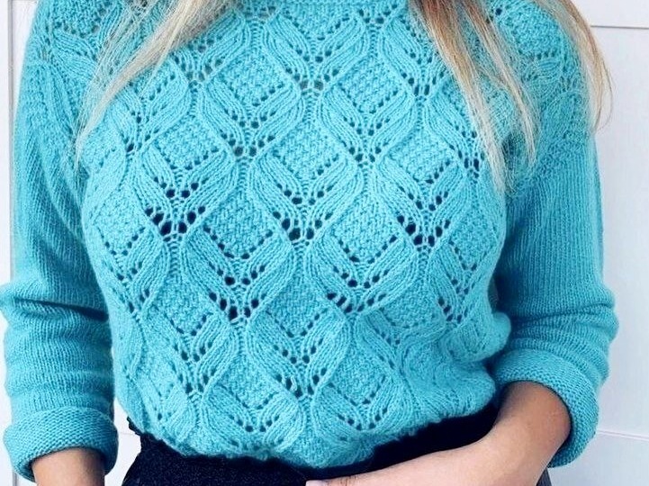 Ажурные узоры для джемперов и не только... 12 вариантов со схемами для спиц