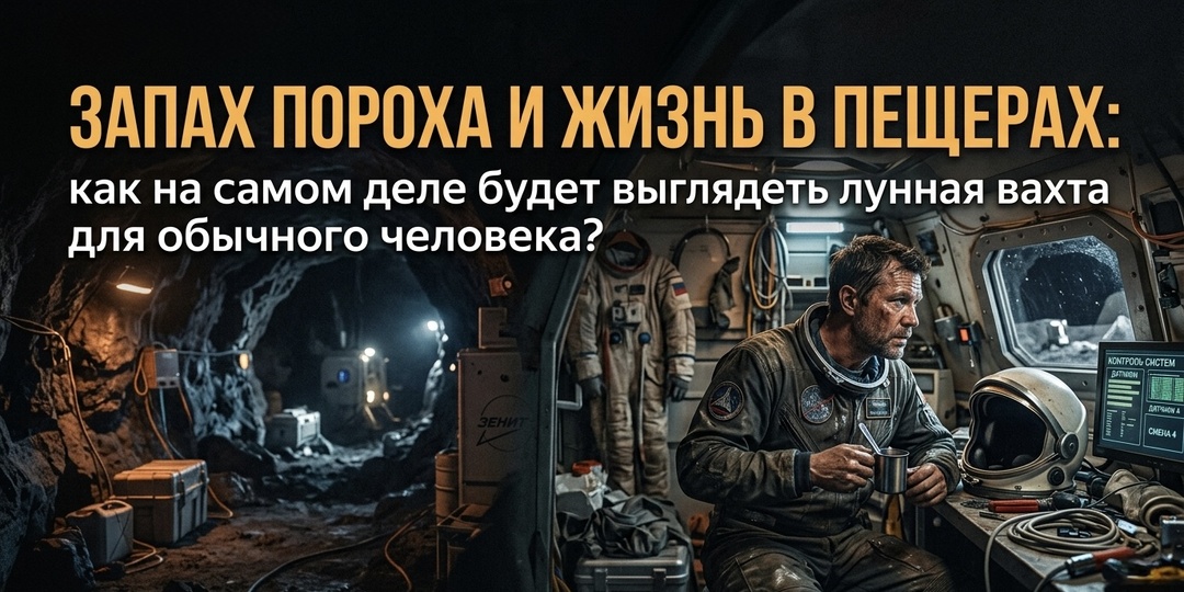 Запах пороха и жизнь в пещерах: как на самом деле будет выглядеть лунная вахта для обычного человека?