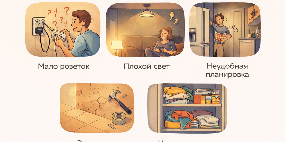 5 ошибок в ремонте, которые потом бесят каждый день 😬