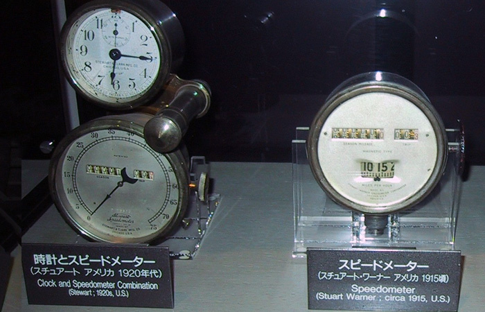 Одни из первых спидометров./ Фото: wikimedia.org