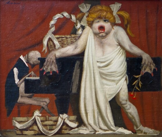 Г.М.Коржев. Голубой огонёк. 1976. Собственность семьи художника.