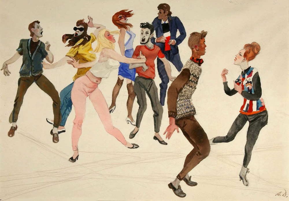 А.А.Дейнека. Рок-н-ролл. 1966.