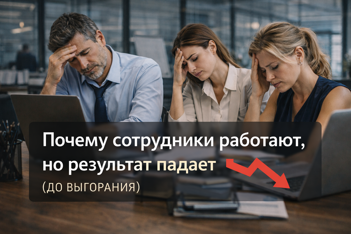 Почему сотрудники работают, но результат падает