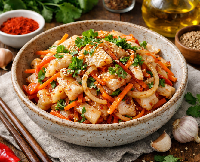 Рыба по-корейски (маринованная)