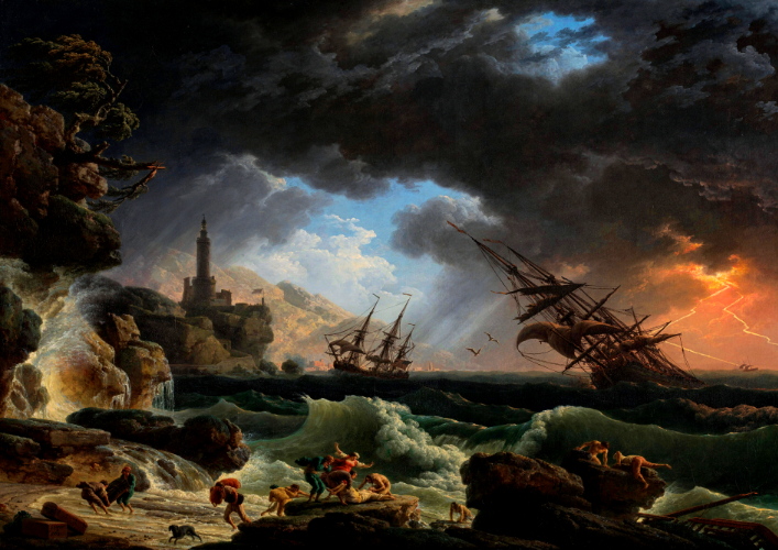«Буря и кораблекрушение» (1773)
Клод-Жозеф Верне (1714-1789)