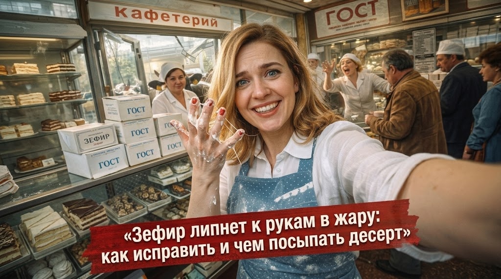    Как спасти зефир от липкости в жаркую погоду admin