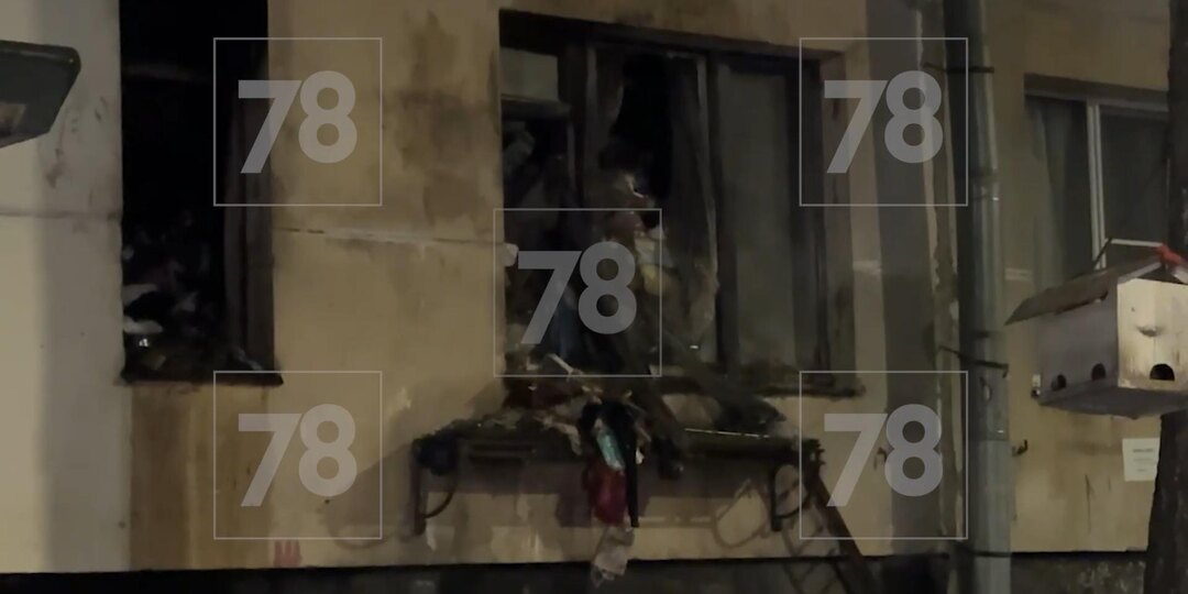 При пожаре в Колпино погибла женщина