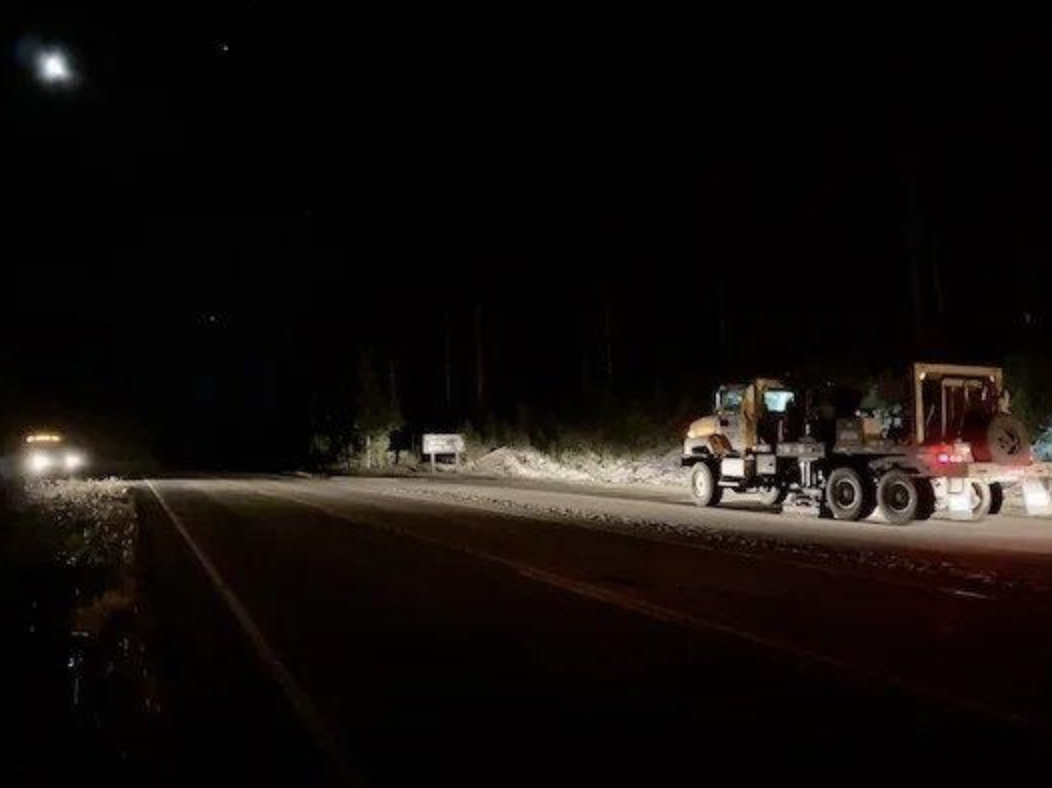 Трасса US-277 ночью