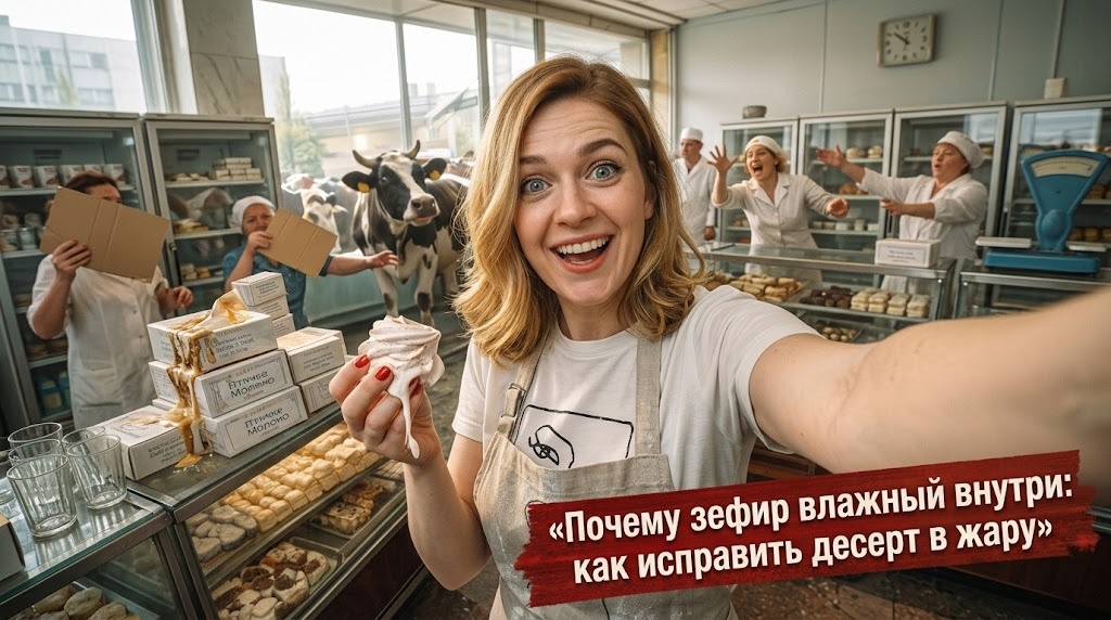    Что делать, если домашний зефир остался влажным внутри из-за летней жары admin