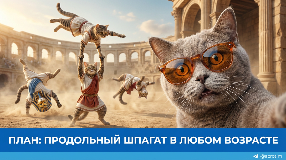    Комплекс упражнений для безопасного освоения продольного шпагата. Тренер